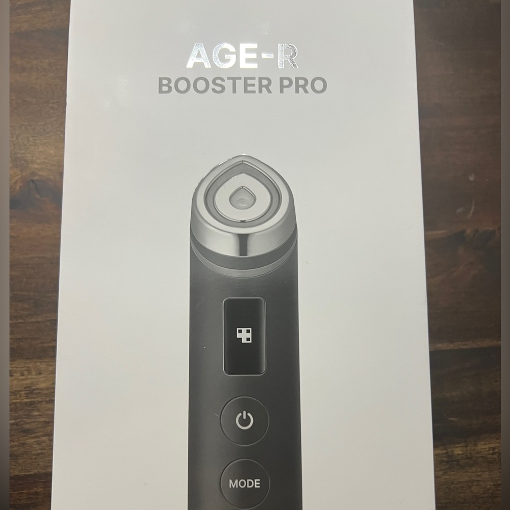 AGE-R Booster Pro Skincare Device - Black and Silver